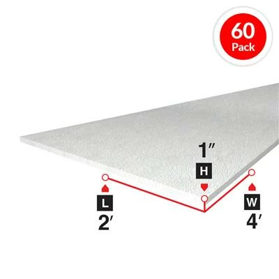 Wholesale ๐ Bead Board 1 In. X 2 Ft. X 4 Ft. Rigid Foam Board Insulation (60-Piece) โค๏ธ