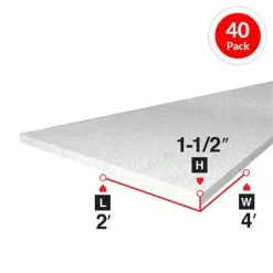Best deal 🌟 Bead Board 1-1/2 In. X 2 Ft. X 4 Ft. Rigid Foam Board Insulation (40-Piece) 💯