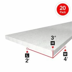 Best reviews of 👏 Bead Board 3 In. X 2 Ft. X 4 Ft. Rigid Foam Board Insulation (20-Piece) ✨