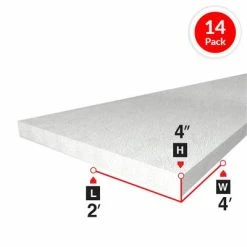 Deals ✔️ Bead Board 4 In. X 2 Ft. X 4 Ft. Rigid Foam Board Insulation (14-Piece) ✔️