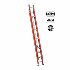 Deals 🥰 LOUISVILLE FE3220 20 Ft. Fibreglass Multi-Section Extension Ladder With 300 Lb. Load Capacity Type IA Duty Rating 😀