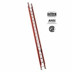 Cheap 🔥 LOUISVILLE FE3236 36 Ft. Fibreglass Multi-Section Extension Ladder With 300 Lb. Load Capacity Type IA Duty Rating 😀