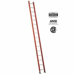 Coupon ✨ LOUISVILLE FE3116 16 Ft. Fibreglass Single Straight Ladder With 300 Lb. Load Capacity Type IA Duty Rating ✔️