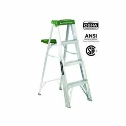 Outlet 🎉 LOUISVILLE AS4004 4 Ft. Aluminium Step Ladder With 225 Lb. Load Capacity Type II Duty Rating 🔔