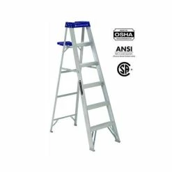 New 🌟 LOUISVILLE AS2106 6 Ft. Aluminium Step Ladder With 250 Lb. Load Capacity Type I Duty Rating ⭐