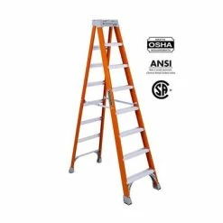 Budget 😍 LOUISVILLE FS1508 8 Ft. Fibreglass Step Ladder With 300 Lb. Load Capacity Type IA Duty Rating 👏