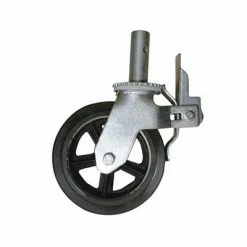 Coupon 👏 DuraDrive 8 In. 12-lb Galvanized Scaffold Caster Wheel 🎉
