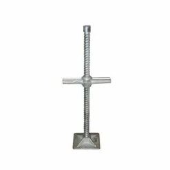 Discount 🛒 DuraDrive 24 In. 9.7 Lb. Silver Galvanized Scaffold Lightweight Coarse Thread Screw Jack 🧨