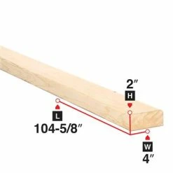 New 💯 2 In. X 4 In. X 104-5/8 In. Spruce Lumber 👍