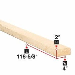 Cheap 🎁 2 In. X 4 In. X 116-5/8 In. Spruce Lumber ✨