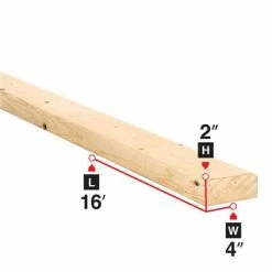 Best Sale 🧨 2 In. X 4 In. X 16 Ft. Spruce Lumber 😀