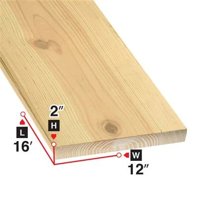 Brand new ๐ 2 In. X 12 In. X 16 Ft. Spruce Lumber ๐