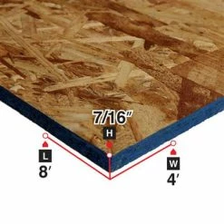 Discount ⌛ 7/16 In. X 4 Ft. X 8 Ft. OSB Oriented Strand Board 🛒