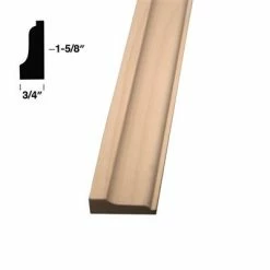 Deals 🛒 Alexandria Moulding 3/4 In. X 1-5/8 In. X 12 Ft. Solid Poplar Shingle Mould PC ⌛