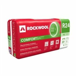 Budget 🔔 ROCKWOOL COMFORTBATT R24 5.5 In. X 15 In. X 47 In. Wood Stud Insulation ✨