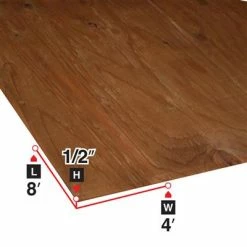 Flash Sale 🎉 1/2 In. X 4 Ft. X 8 Ft. Sienna Brown Pressure Treated Plywood ✔️