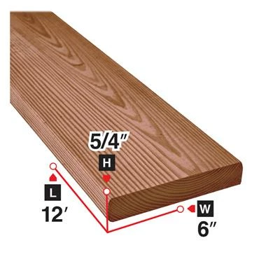 Brand new ๐ฏ 5/4 In. X 6 In. X 12 Ft. Brown Pressure Treated Lumber โค๏ธ