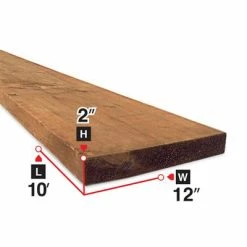 Best reviews of ❤️ 2 In. X 12 In. X 10 Ft. Brown Pressure Treated Lumber 🌟