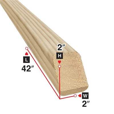 Brand new ๐ 2 In. X 2 In. X 42 In. Brown Pressure Treated Square End Baluster ๐ฅ