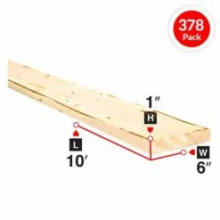 New 🛒 1 In. X 6 In. X 10 Ft. Economy Spruce Lumber (378-Piece) 🔥