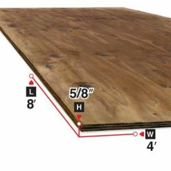 Deals 🎁 5/8 In. X 4 Ft. X 8 Ft. Sienna Brown Pressure Treated Plywood 😍