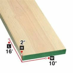 Deals 🎁 2 In. X 10 In. X 16 Ft. Non-Cleated Spruce Scaffold Plank 🛒