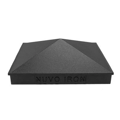 Best Pirce ๐ฅฐ Nuvo Iron PCP03 5-1/2 In. X 5-1/2 In. Black Aluminum Wooden Fence And Gate Pyramid Post Cap ๐ - Image 2