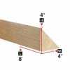 Best Sale 🧨 4 In. X 4 In. X 8 Ft. Pine Roofing Flashing Membrane Support Cant Strip 😀
