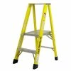Discount 💯 Featherlite 6504 4 Ft. Extra Heavy-Duty Fibreglass Platform Step Ladder With 300 Lb. Load Capacity Type IA Duty Rating 🎁