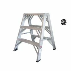 Best reviews of 🌟 DuraDrive 3 Ft. Aluminum Sawhorse Step Ladder With 300 Lb. Load Capacity 🧨