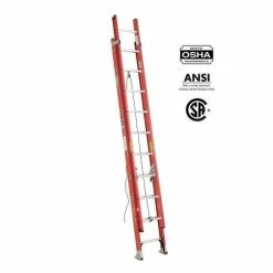 Brand new ⌛ WERNER D6220-2CA 20 Ft. Fibreglass D-Rung Multi-Section Extension Ladder With 300 Lb. Load Capacity Type IA Duty Rating 🥰